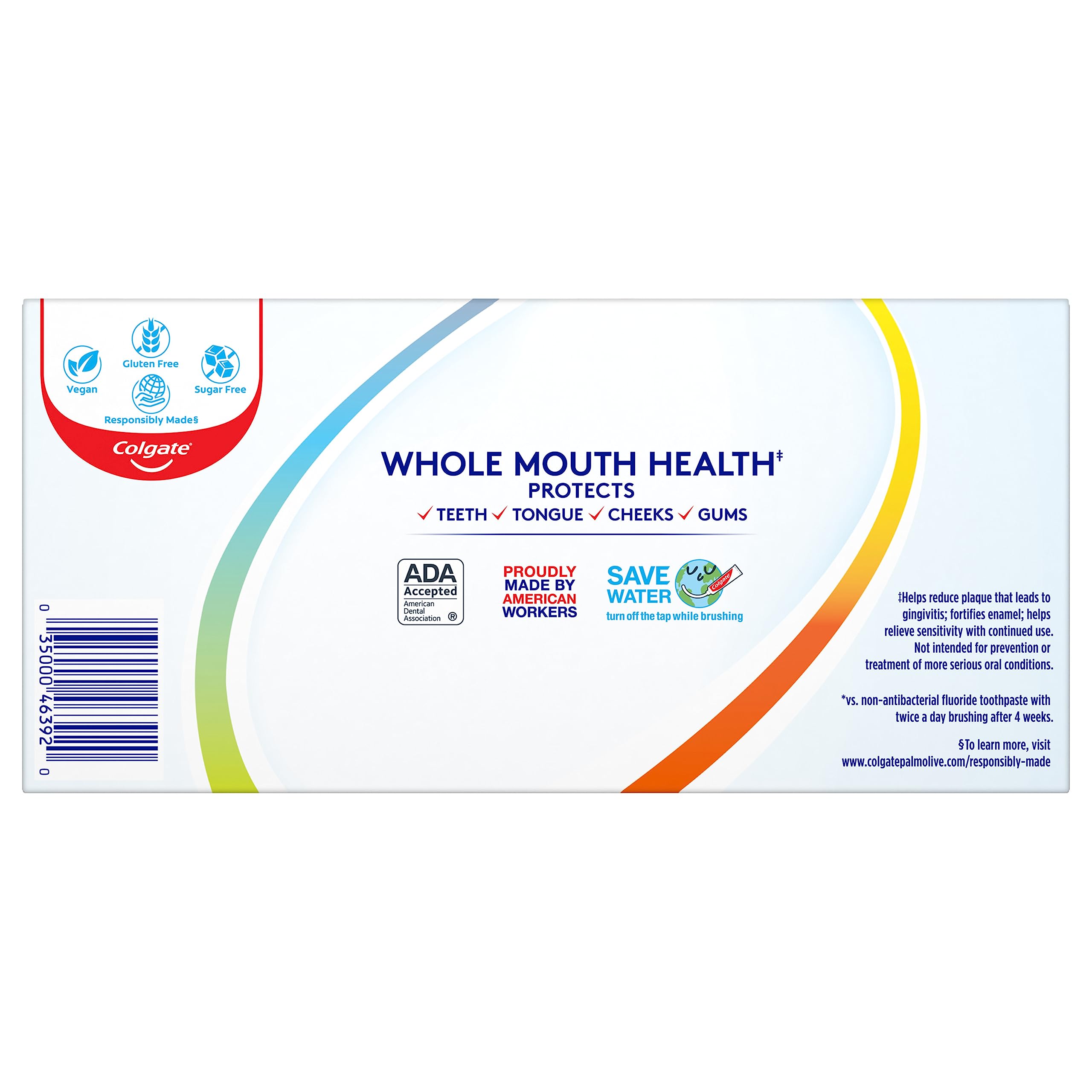 Colgate Total Whitening Toothpaste – 4.8 oz, 2 Count