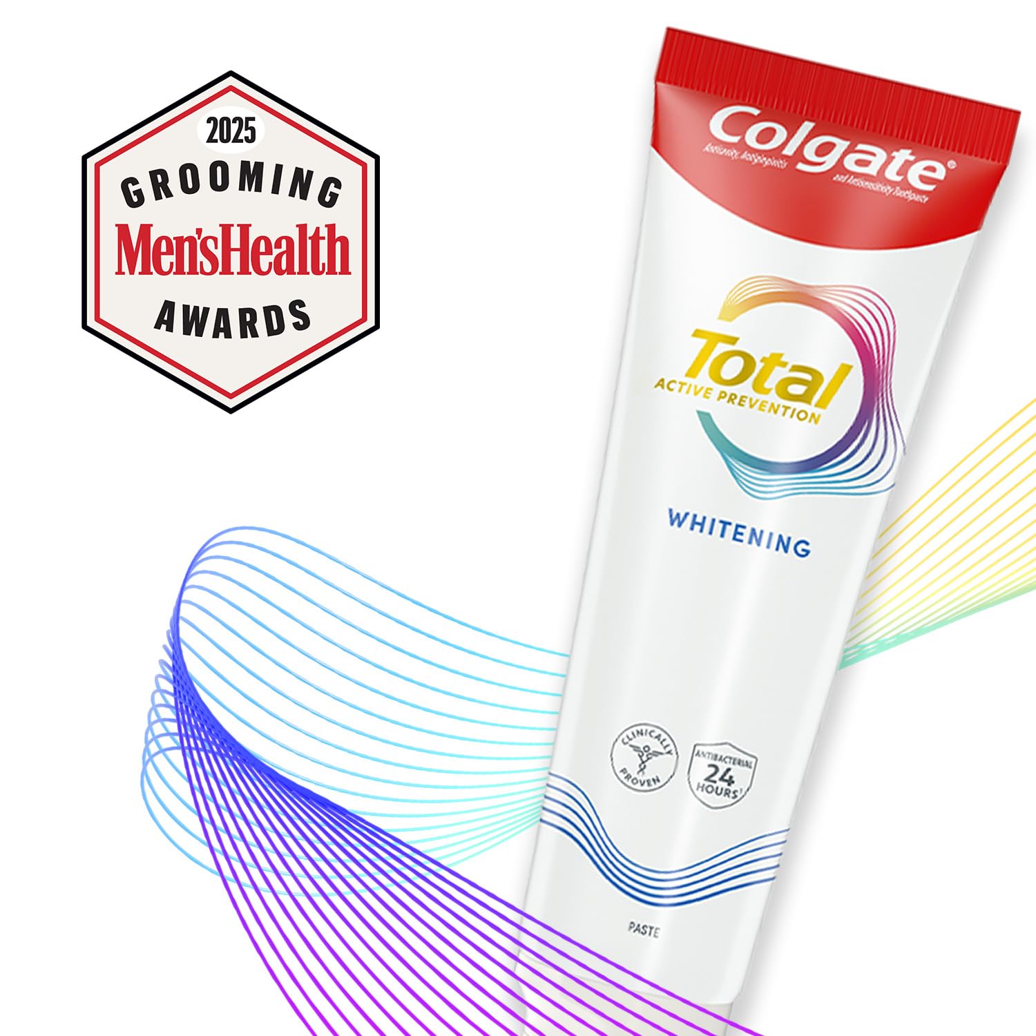 Colgate Total Whitening Toothpaste 24 Pack – Fresh Breath, Whiter Teeth, Sensitivity Relief
