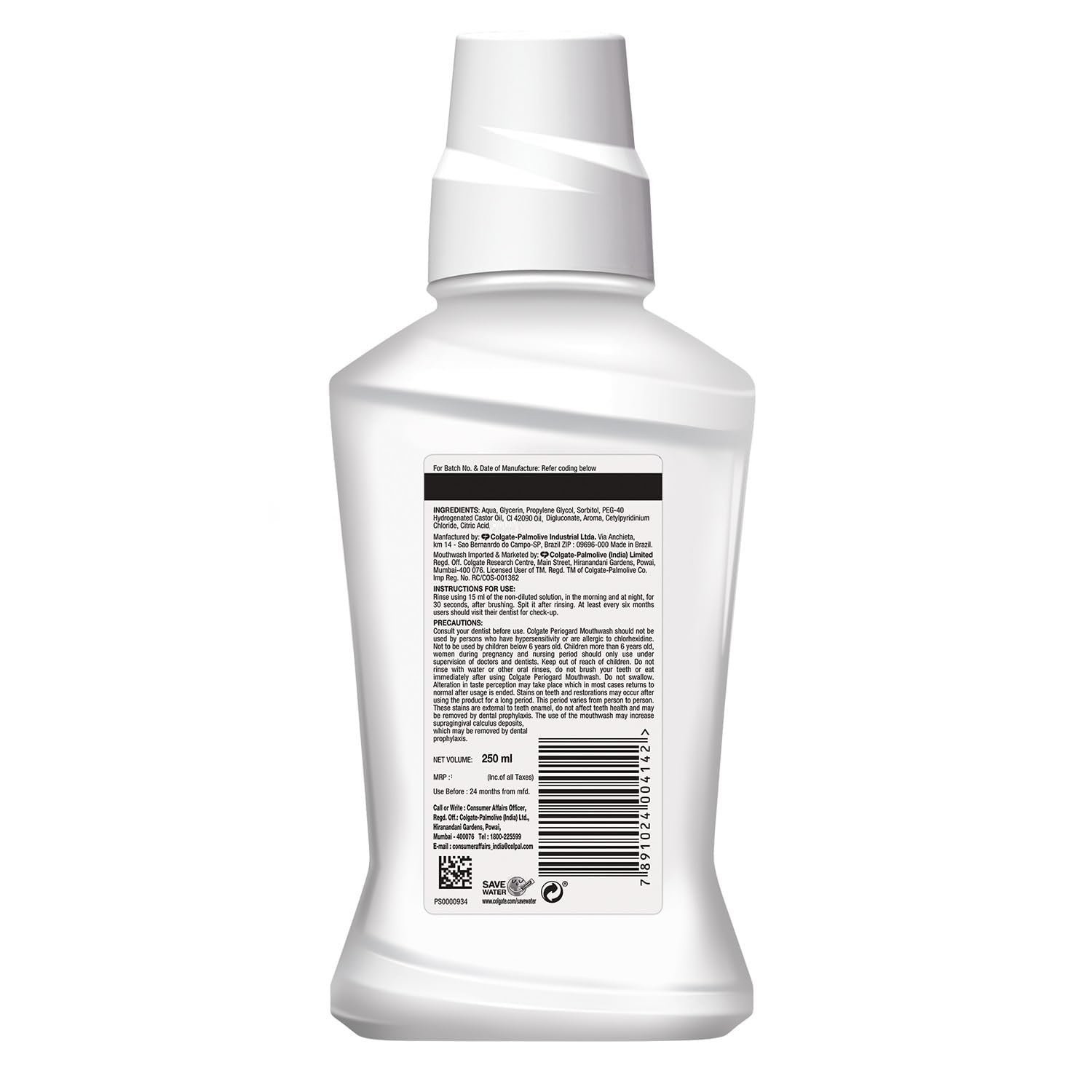 Colgate PerioGard Gum Protection Toothpaste 90g & Mouthwash 250ml – Dual Active Formula for Healthy Gums