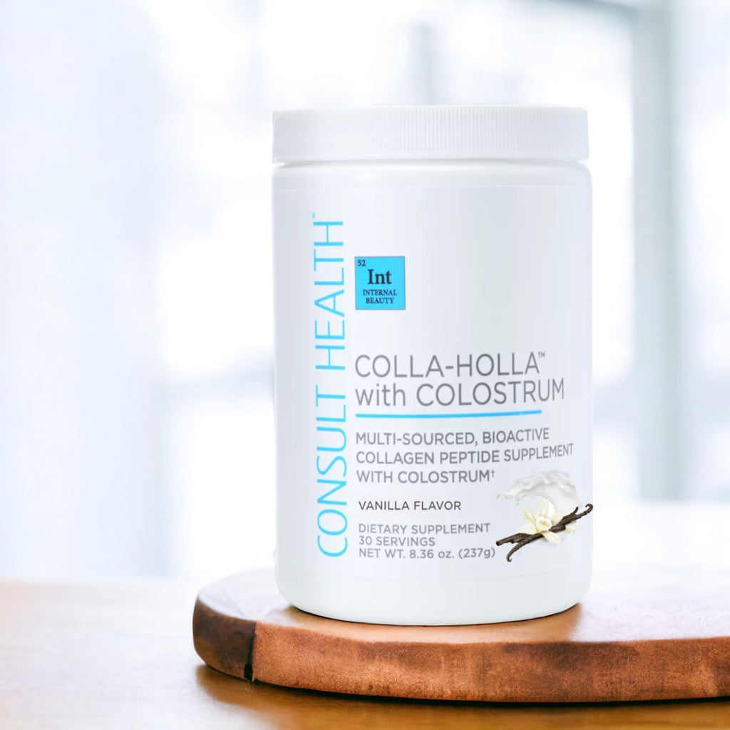 Colla-Holla with Colostrum Vanilla - Multi-Sourced Collagen Powder 8.36 oz
