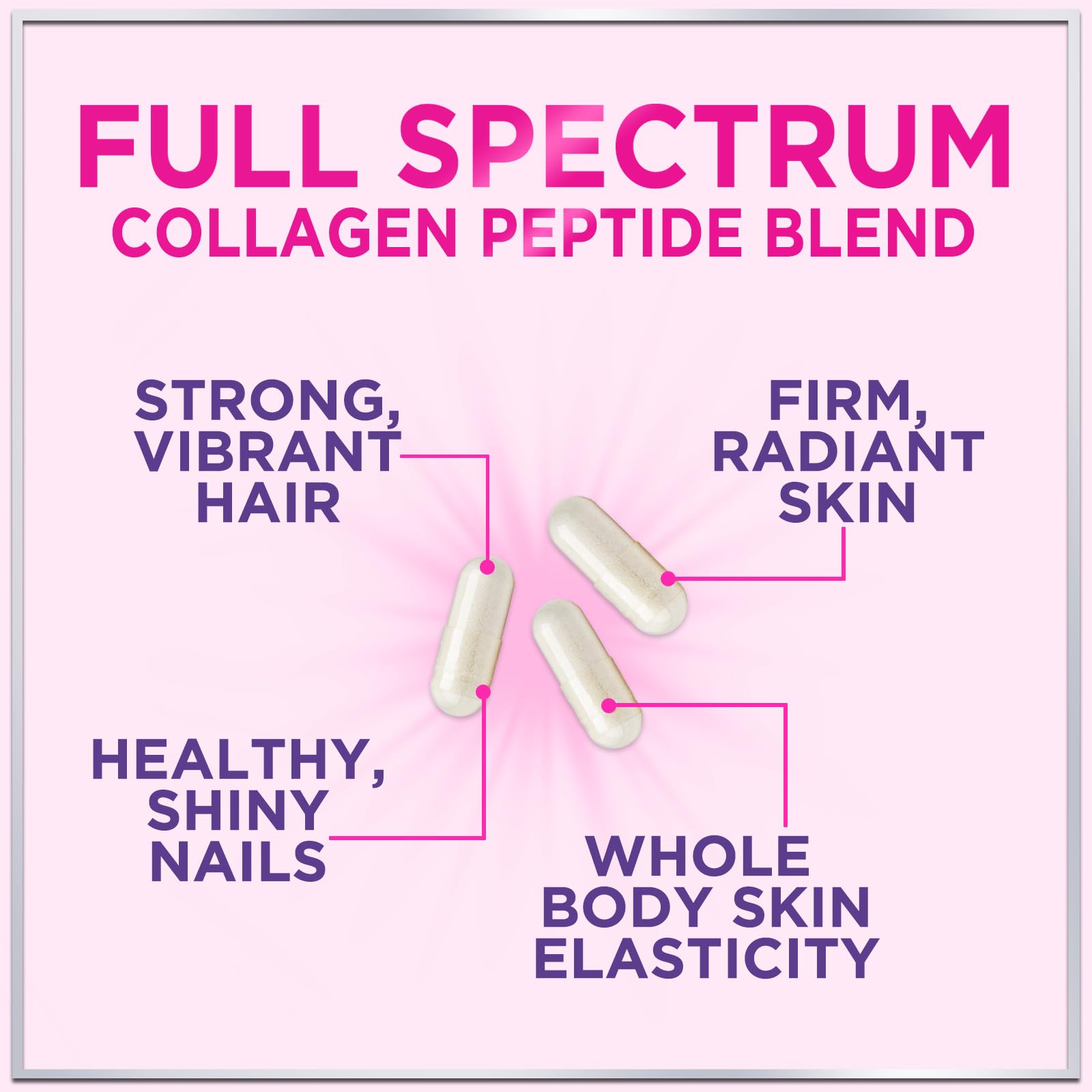 Multi Collagen 2400 mg - Types I, II, III, V & X | Hydrolyzed Collagen Capsules for Hair, Skin, Nails & Joints - 120 Capsules