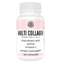 Collagen Capsules with Biotin, Hyaluronic Acid & Vitamin C – Multi-Collagen Peptides (120 Count)