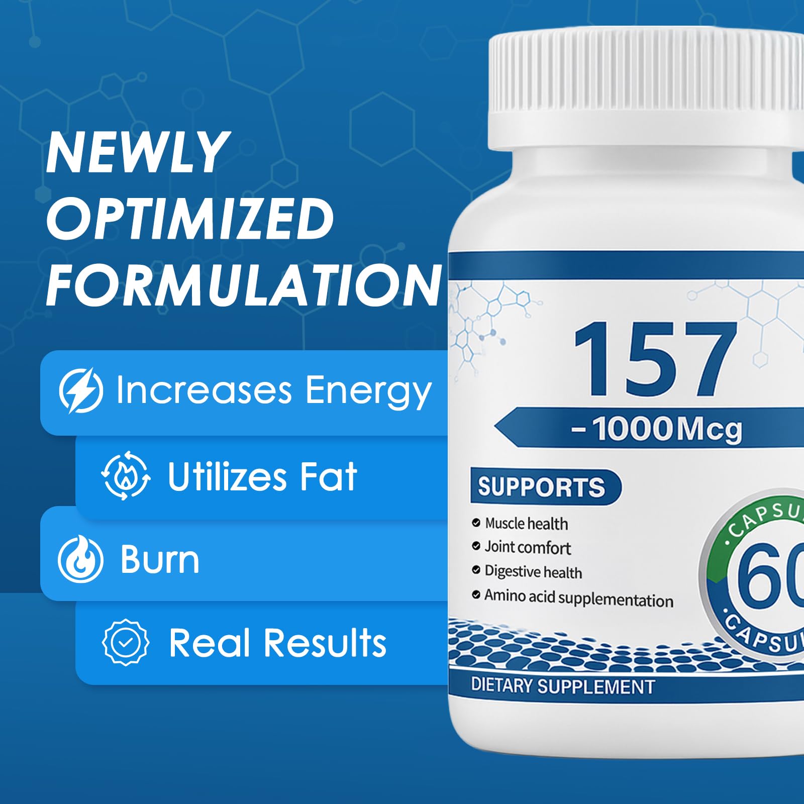 Collagen Peptide Capsules 157 – 1000mg Amino Acids Supplement for Muscles & Gut
