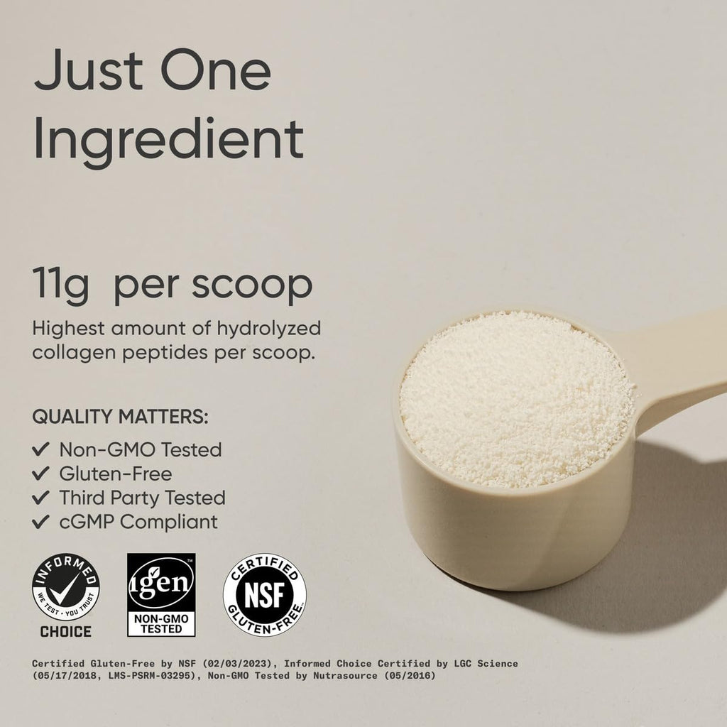 Sports Research Collagen Peptides – Hydrolyzed Type I & III for Skin, Nails & Joints