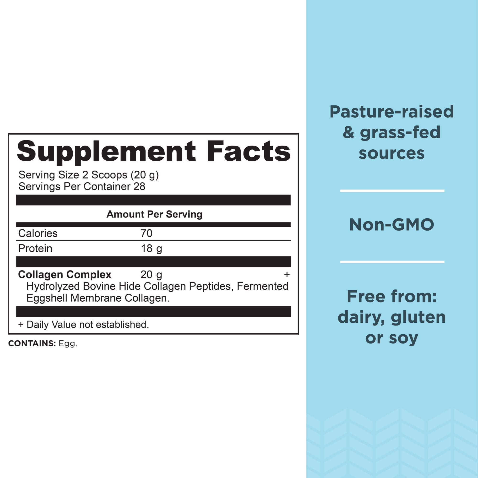 Ancient Nutrition Collagen Peptides Powder – Unflavored, 28 Servings, 20g/Serving