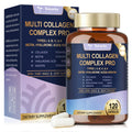 18-in-1 Collagen Pro with Hyaluronic Acid – Multi Collagen Peptides 120 Caps