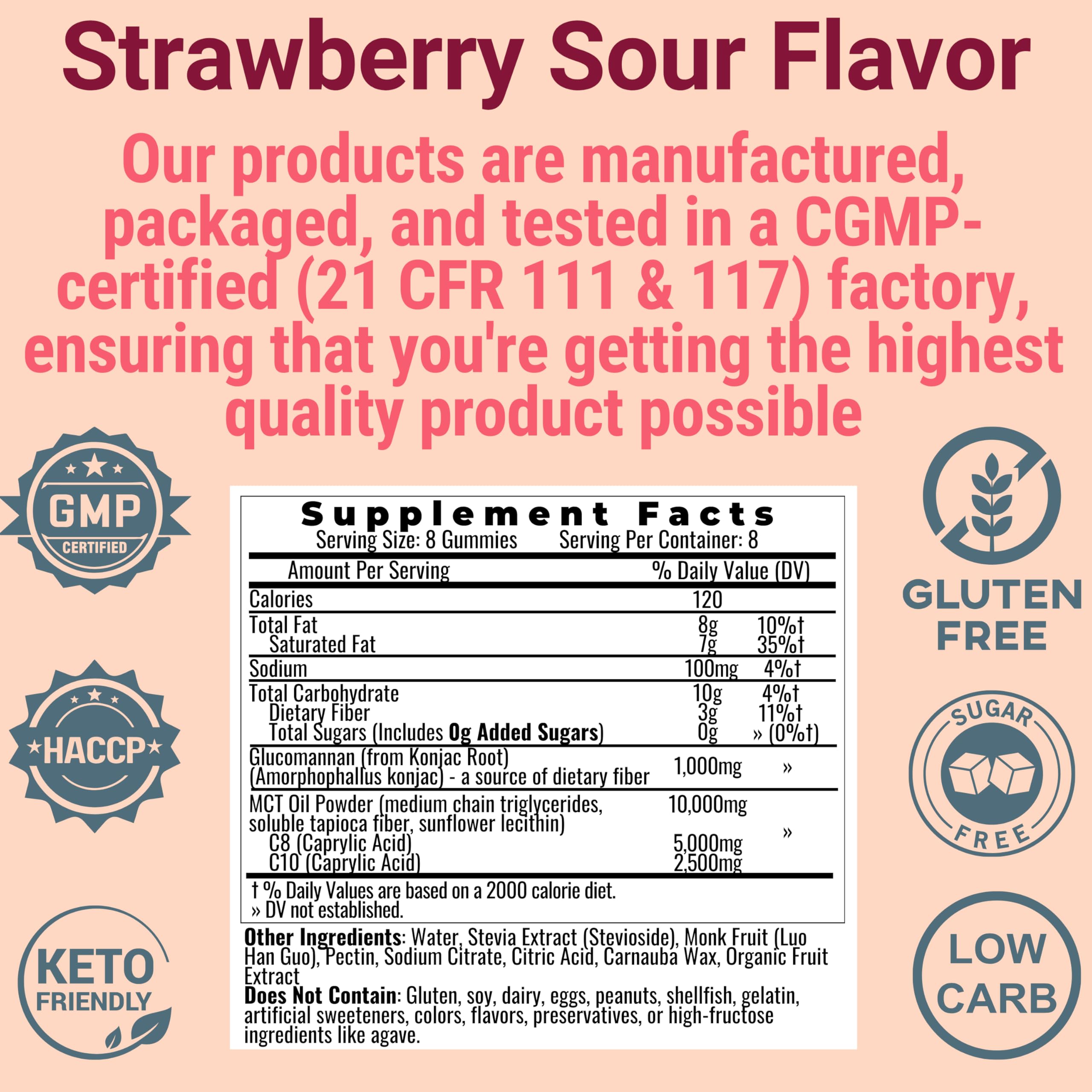 High-Fiber Keto Snacks - Gluten Free, No Sugar, Low Carb | Collagen Protein Gummies
