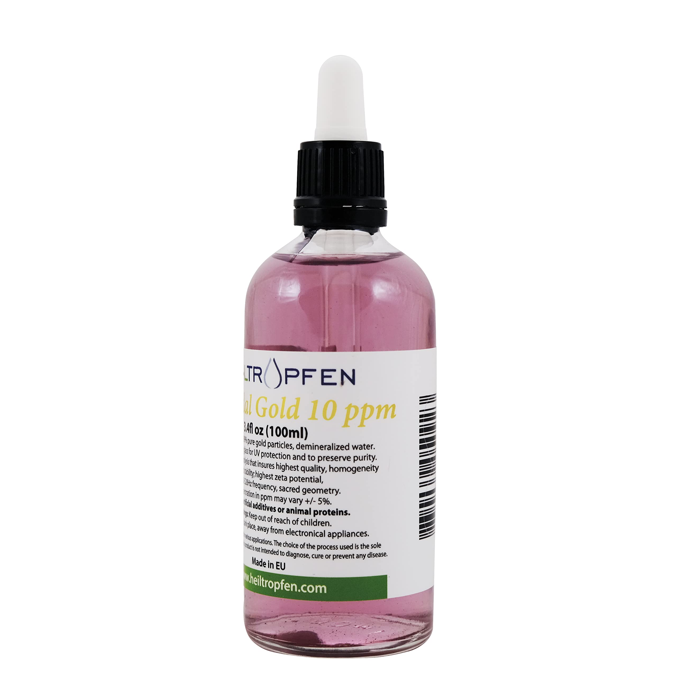 Colloidal Gold 10 ppm – 100 ml (3.4 fl oz) | Heiltropfen®