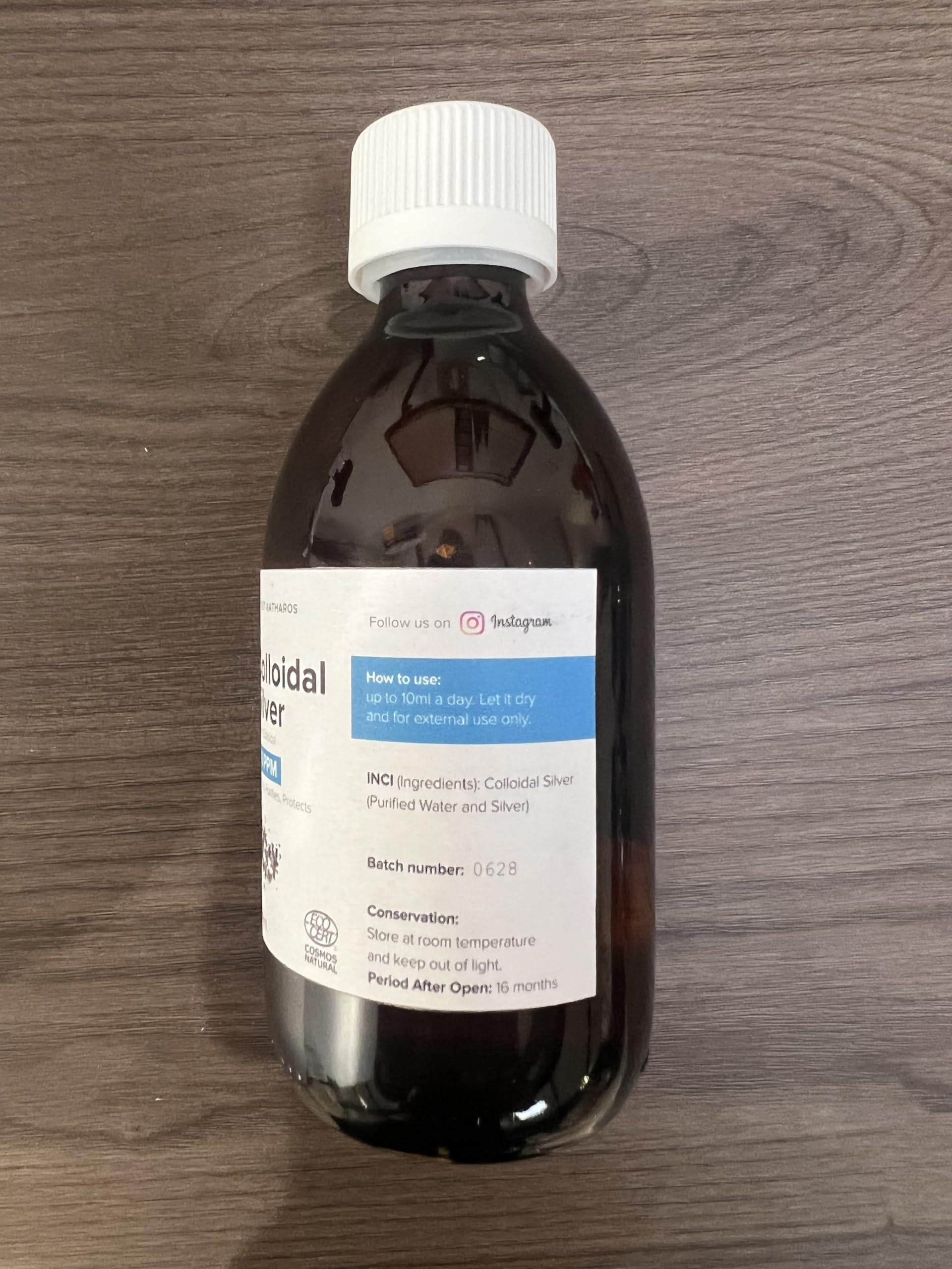 Colloidal Silver Liquid 10 fl oz & Spray | Bioactive Hydrosol Silver Water 40 PPM