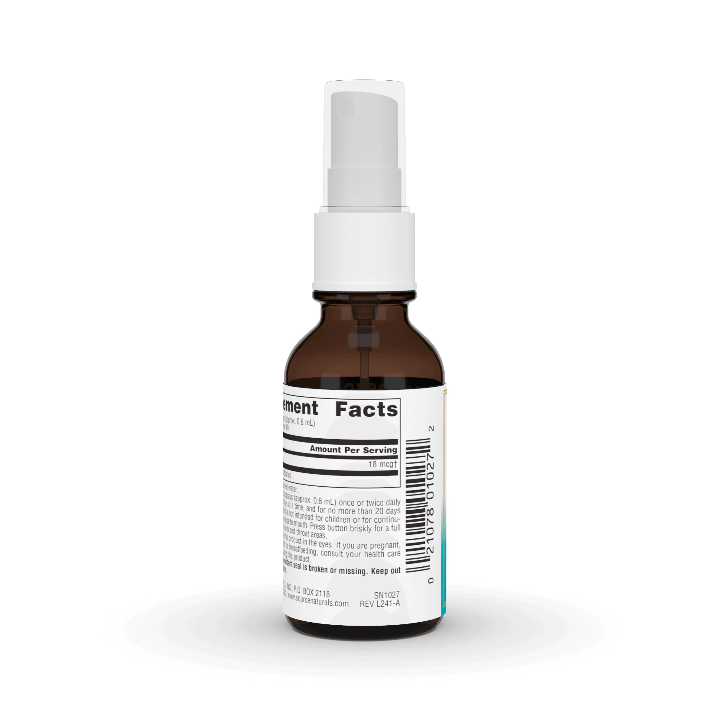 Source Naturals Wellness Colloidal Silver 30 PPM Liquid Spray Bottle - 1 fl oz