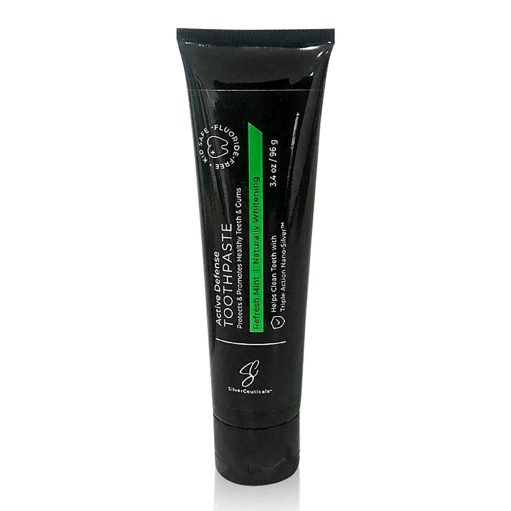 Colloidal Silver Toothpaste with Coral Calcium & Xylitol - Refresh Mint 3.4oz