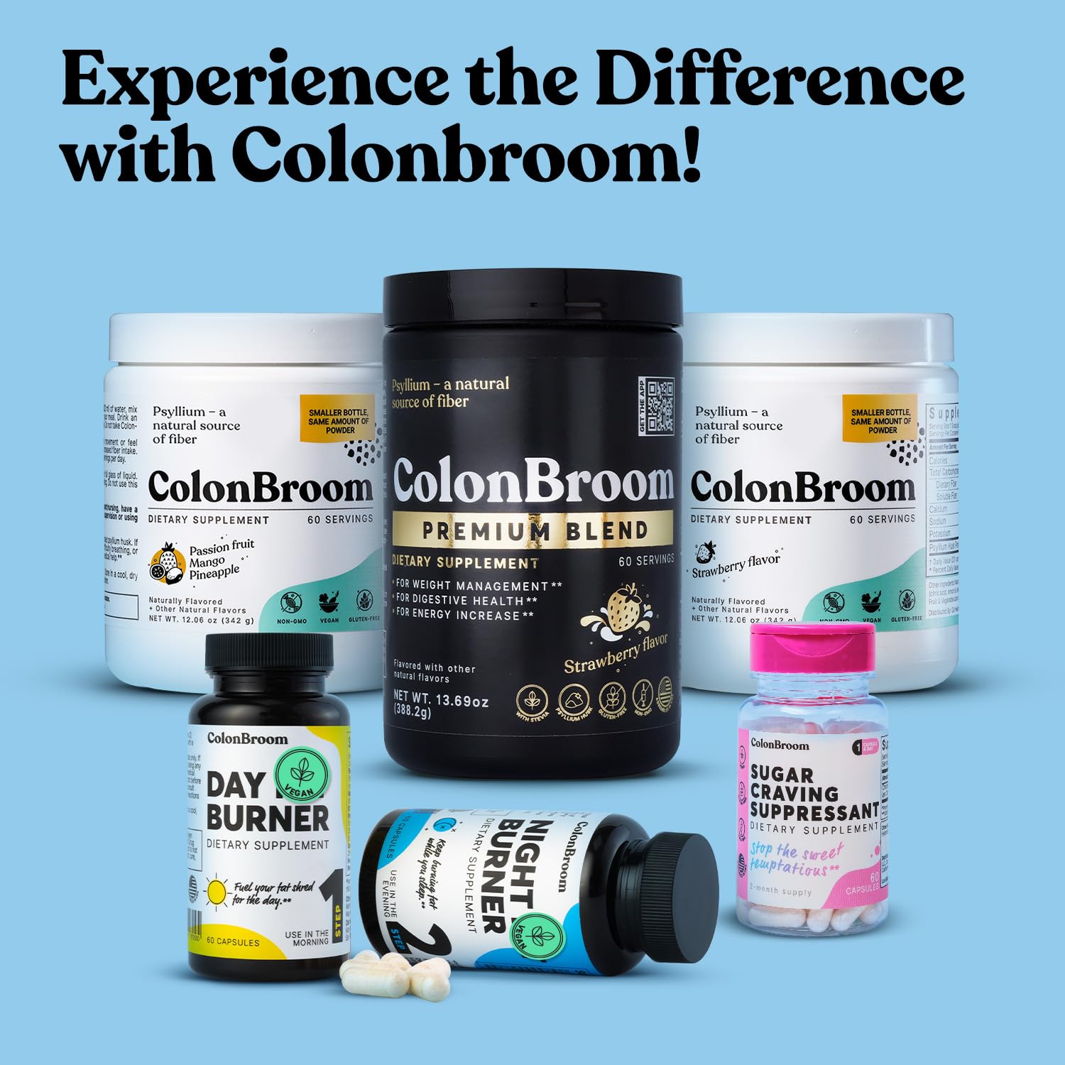 ColonBroom Day & Night Burner – 60 Vegan Capsules (Women & Men)