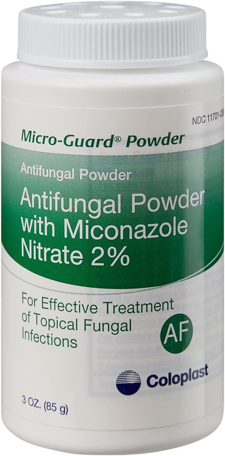 Coloplast Micro-Guard 2% Miconazole Nitrate Powder – 3 oz Shaker Bottle