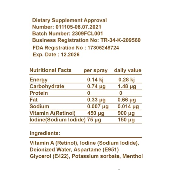 Colorlife Vitamin A + Iodine Spray – Thyroid Support, Energy & Immunity