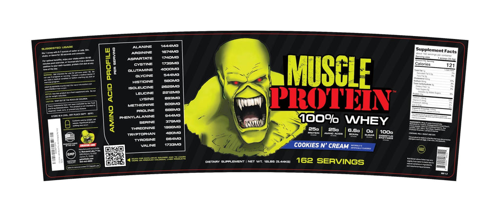 COLOSSAL LABS Muscle Whey Protein Powder – Cookies & Cream, 25,000mg Amino Acids/Serving, Cold-Filtered, 12 lb