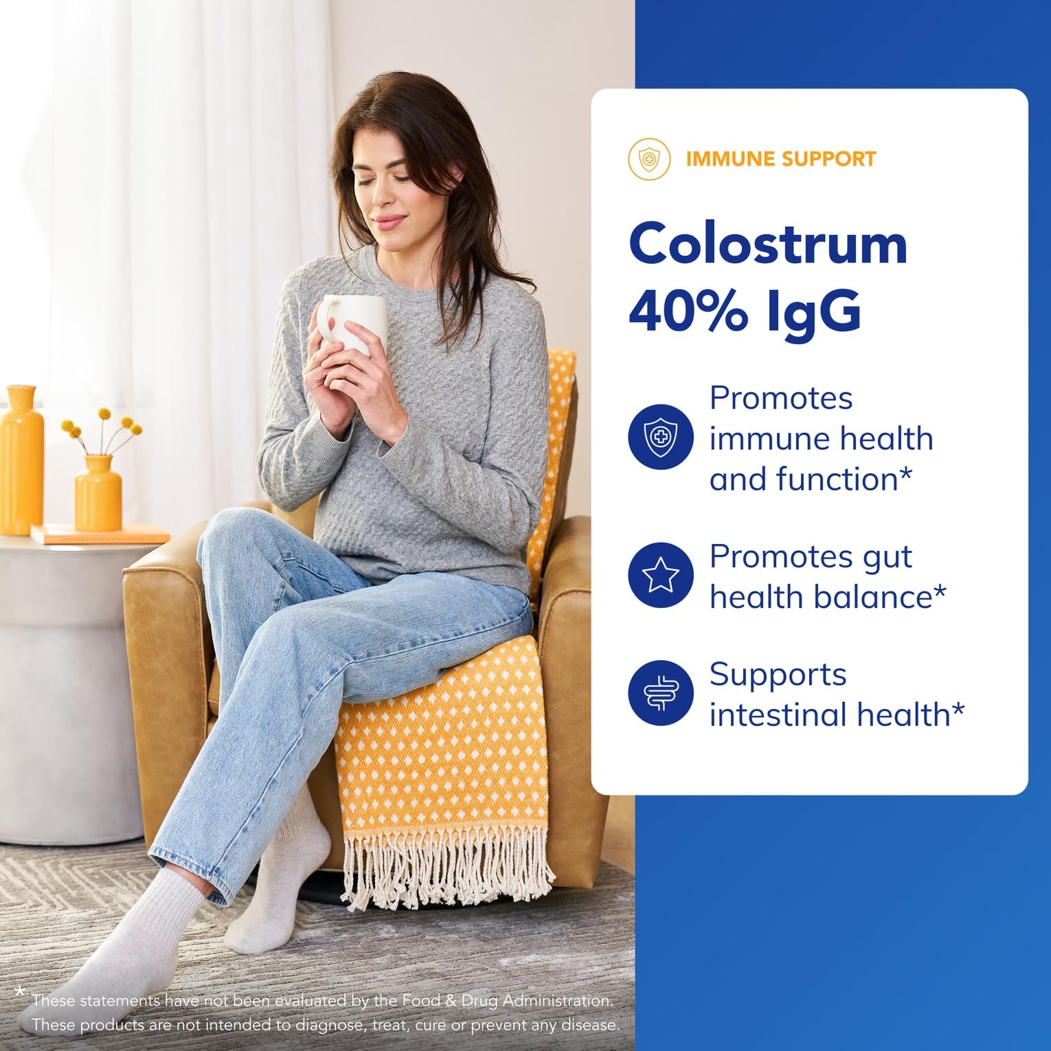 Pure Encapsulations Colostrum | 40% IgG Immune Support | 90 Capsules