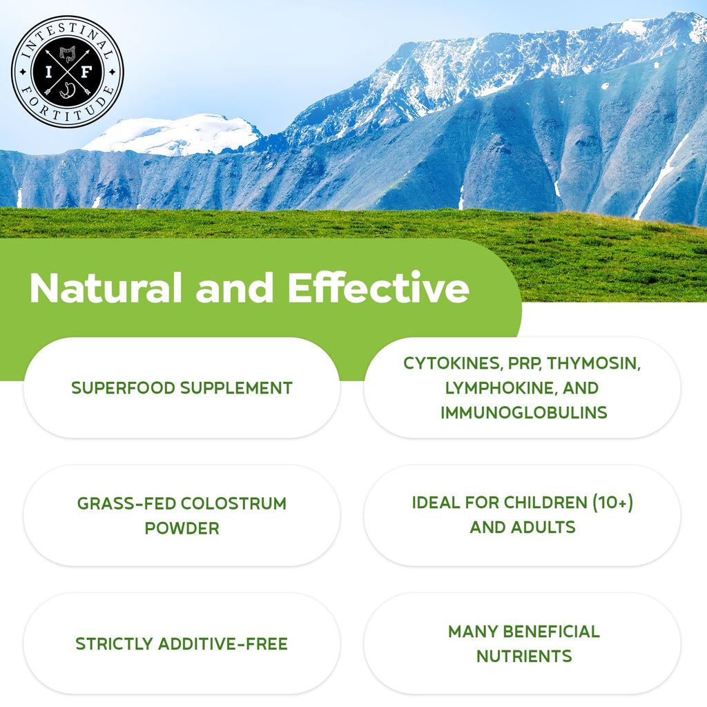 Colostrum Powder - Grass-Fed NZ Cows | 60g | Gut Health & Immunity