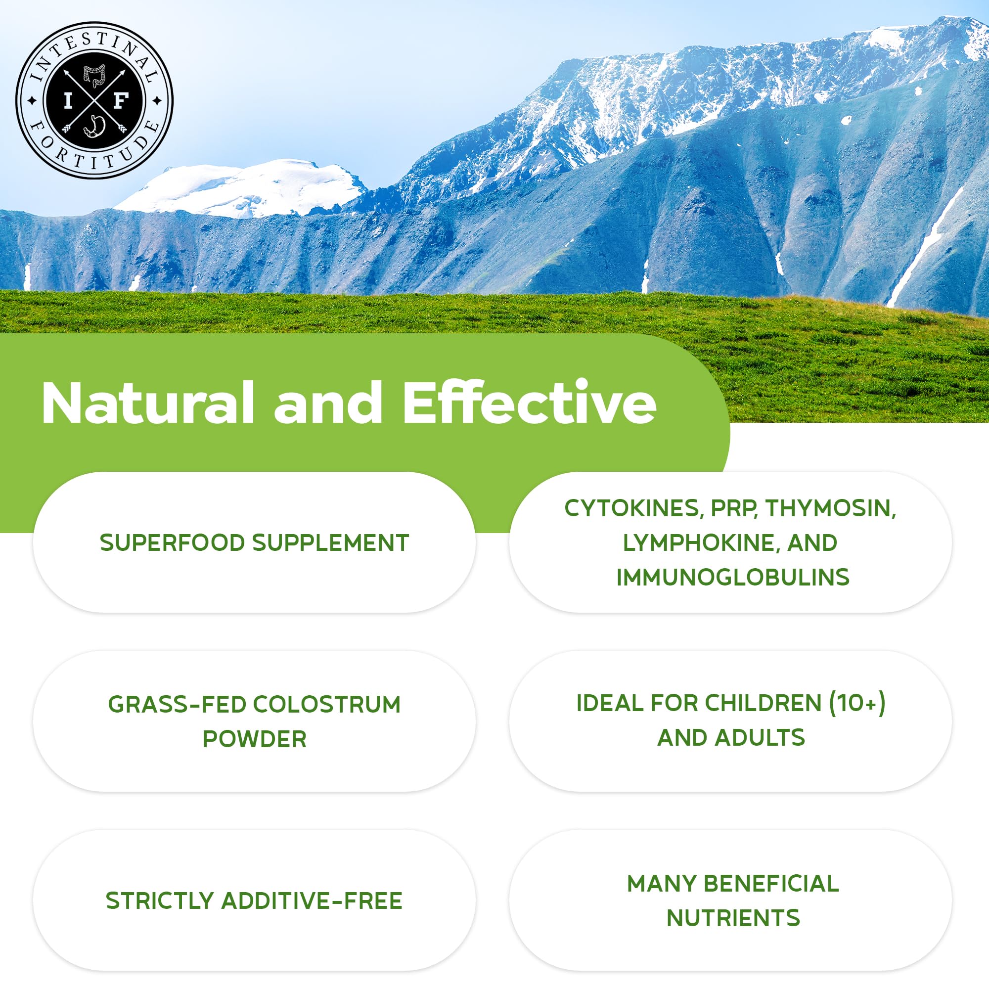 Colostrum Powder - Grass-Fed NZ Cows | 60g | Gut Health & Immunity