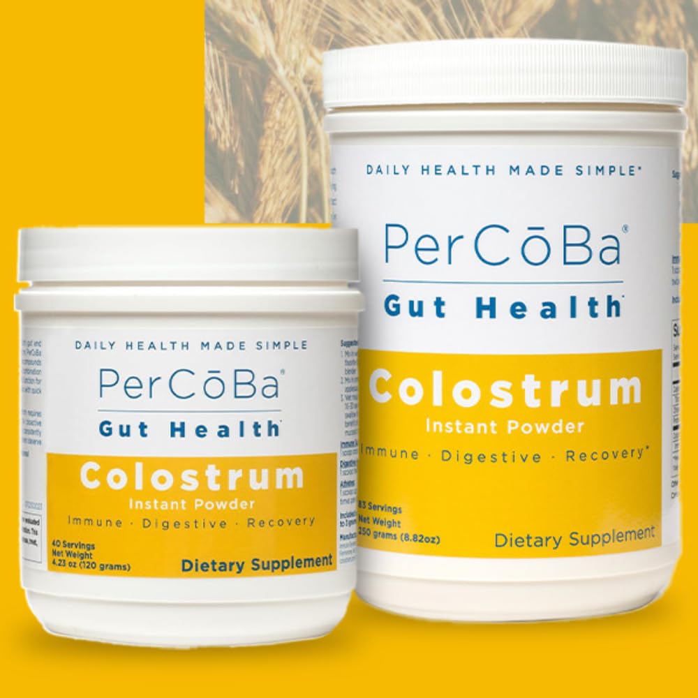 Colostrum Supplement for Gut Health and Immunity - USA Made, 83 Servings