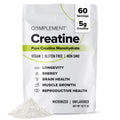 Complement Creatine Monohydrate Micronized Powder – 5g, 60 Servings | Vegan, Unflavored