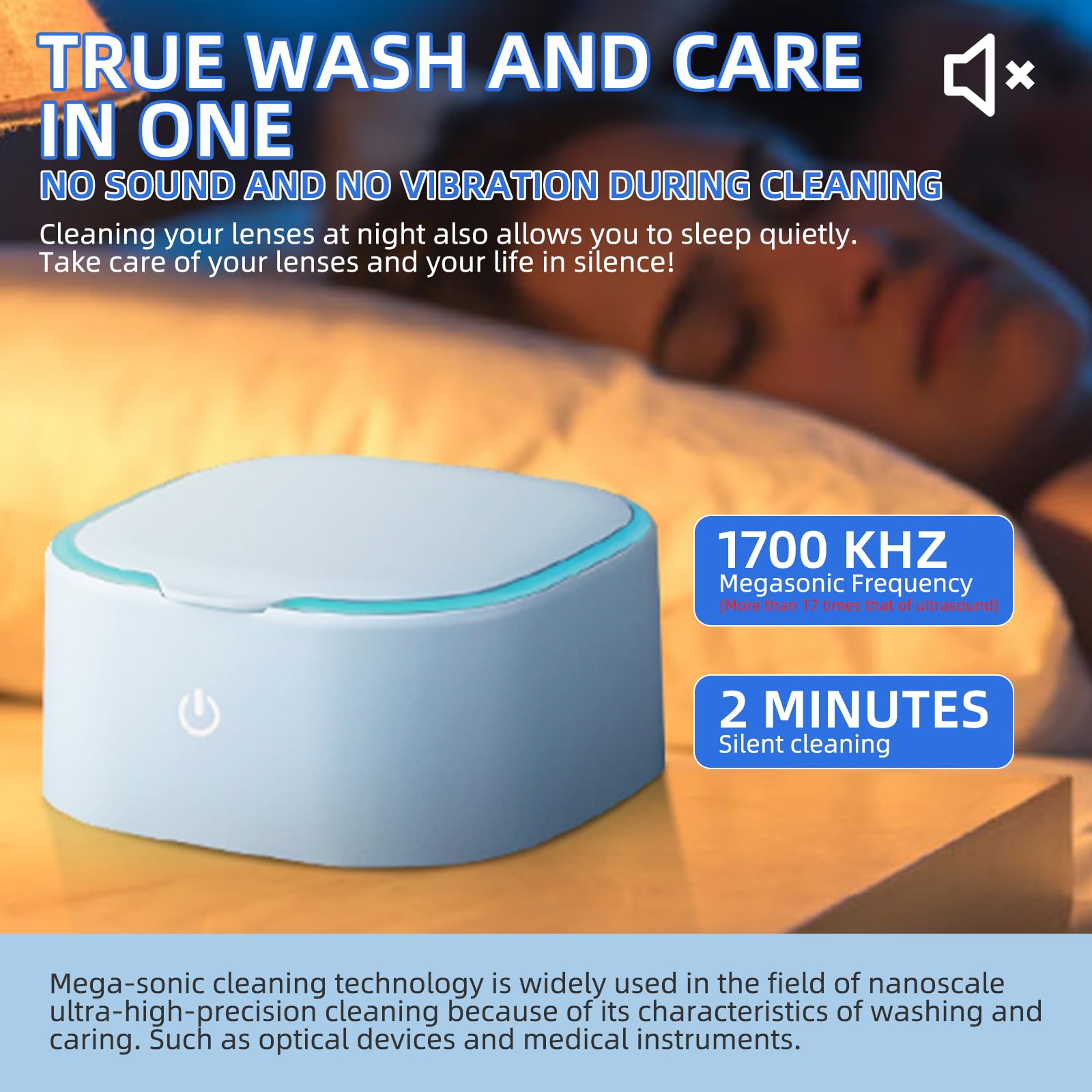 Rigid Keratoplasty Scleral Ultrasonic Cleaner for OK & RGP Lenses
