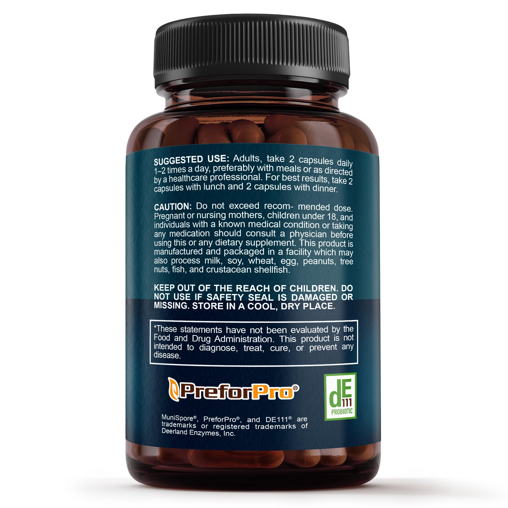 Premium 4-in-1 Probiotic with Prebiotic, Postbiotic & Digestive Enzymes – Gut Health, Digestion & Immunity – 60 Capsules