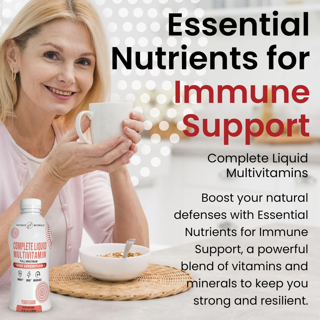Complete Liquid Multivitamin – High Absorption Blend of Vitamins, Minerals, Amino Acids, Probiotics & Superfoods for Immune, Energy, Joint Health & More | No Sugar Added 30 Servings