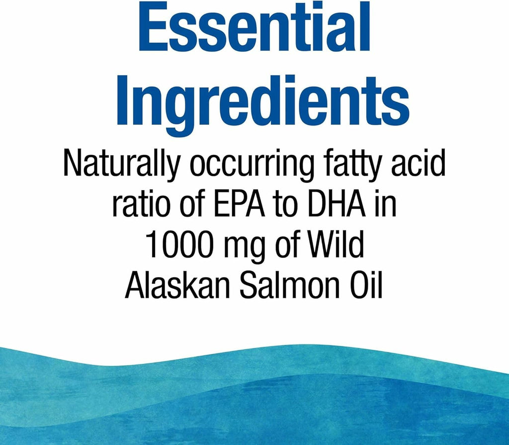 Complete Omega by Natural Factors – Wild Alaskan Salmon Oil (180 Softgels) for Heart & Brain Health (EPA & DHA)