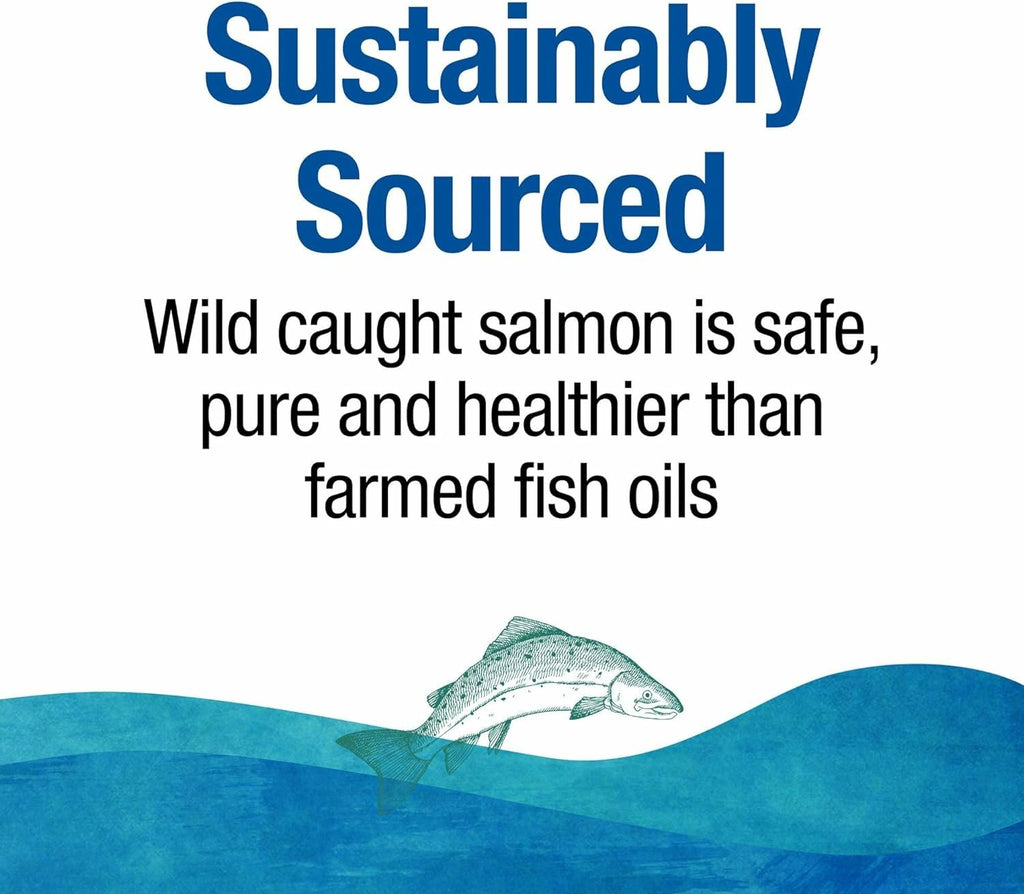 Complete Omega by Natural Factors – Wild Alaskan Salmon Oil (180 Softgels) for Heart & Brain Health (EPA & DHA)