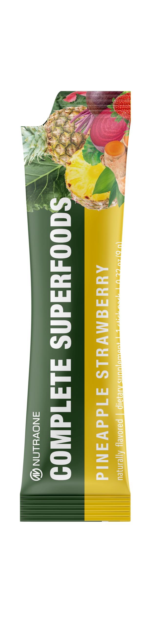 Complete Superfoods, Complete Spectrum Multivitamin, Greens and Reds Blend, Enzymes, Probiotics – Pineapple Strawberry, 30 Stick Packs