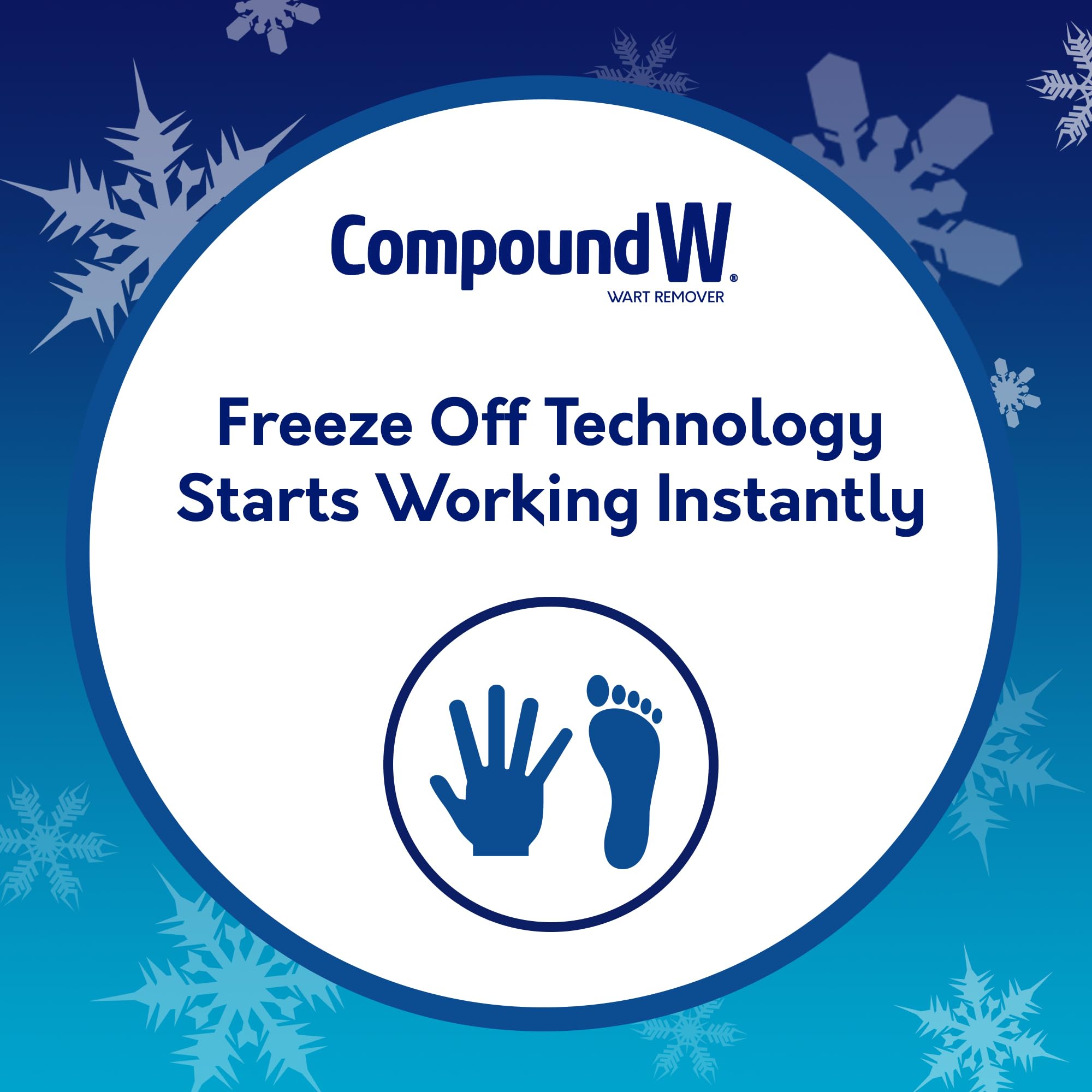 Compound W Freeze Off Wart Remover – Quick At-Home Wart Treatment (8 Applications)
