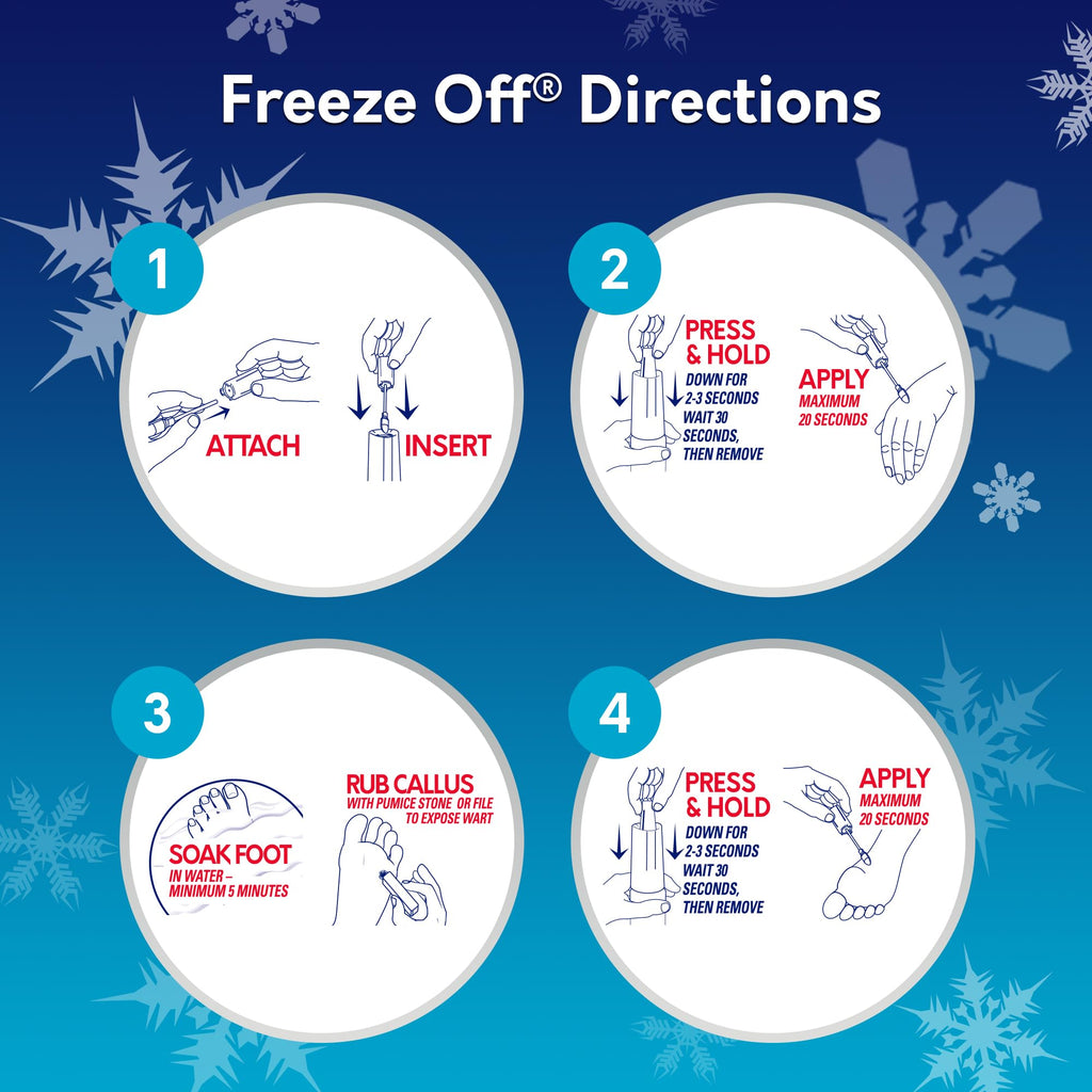 Compound W Freeze Off Wart Remover – Quick At-Home Wart Treatment (8 Applications)
