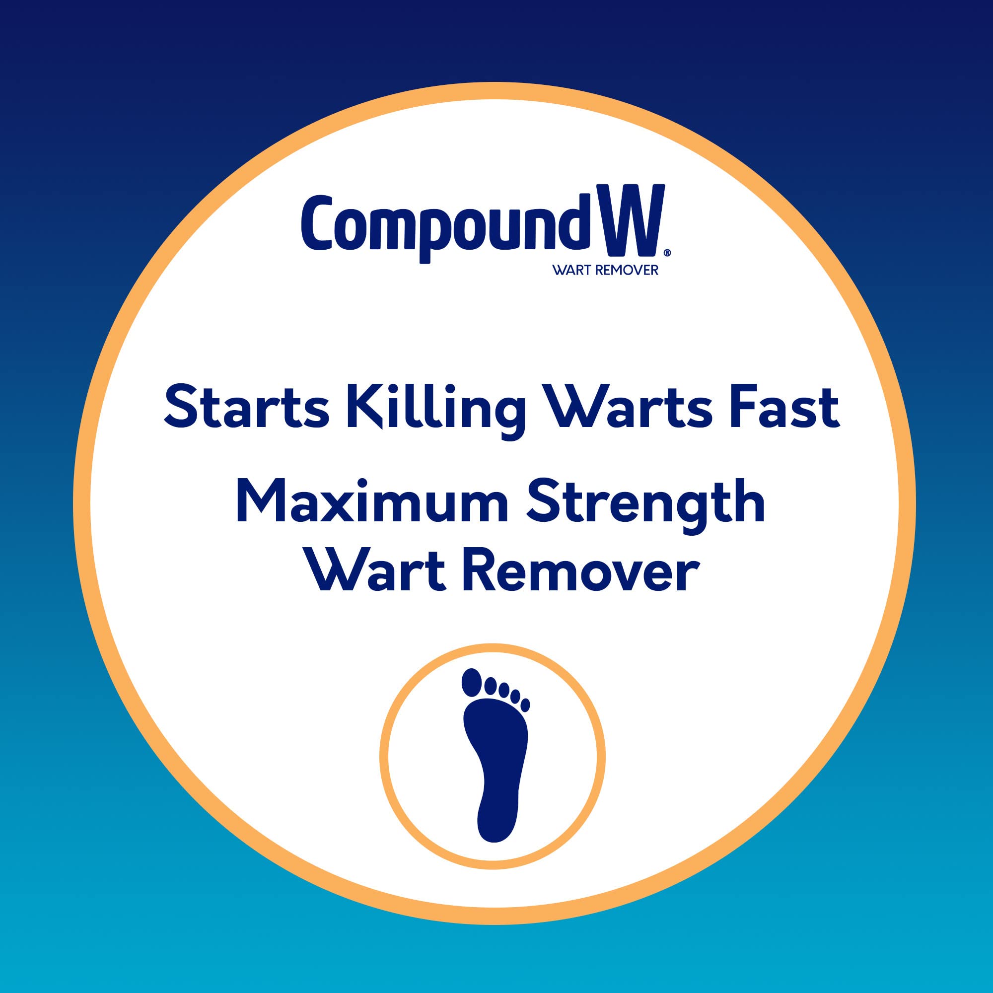 Compound W Maximum Strength One Step Plantar Foot Pads, 20 Count – Wart Removal