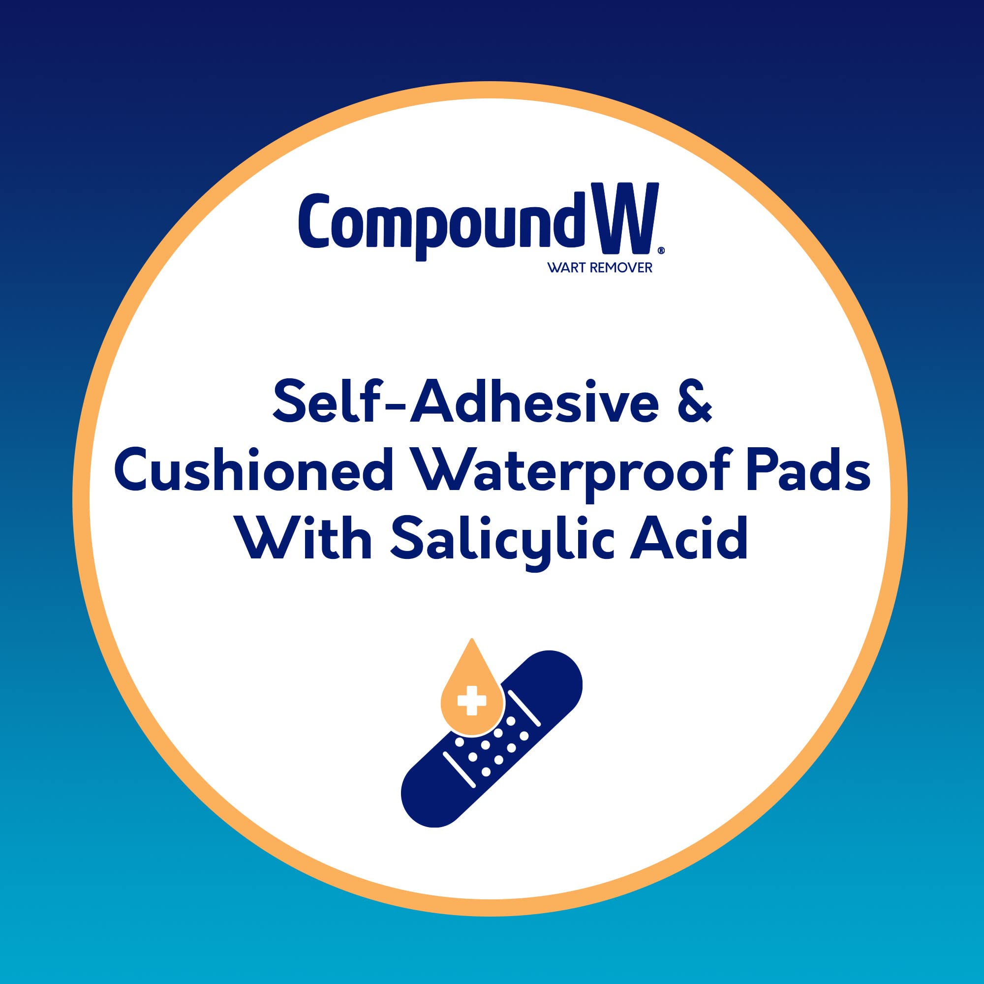 Compound W Maximum Strength One Step Plantar Foot Pads, 20 Count – Wart Removal
