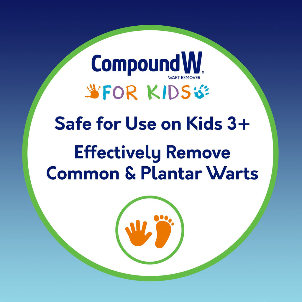 Compound W One Step Strips for Kids – 10 Medicated Wart Remover Strips, 2 Pack