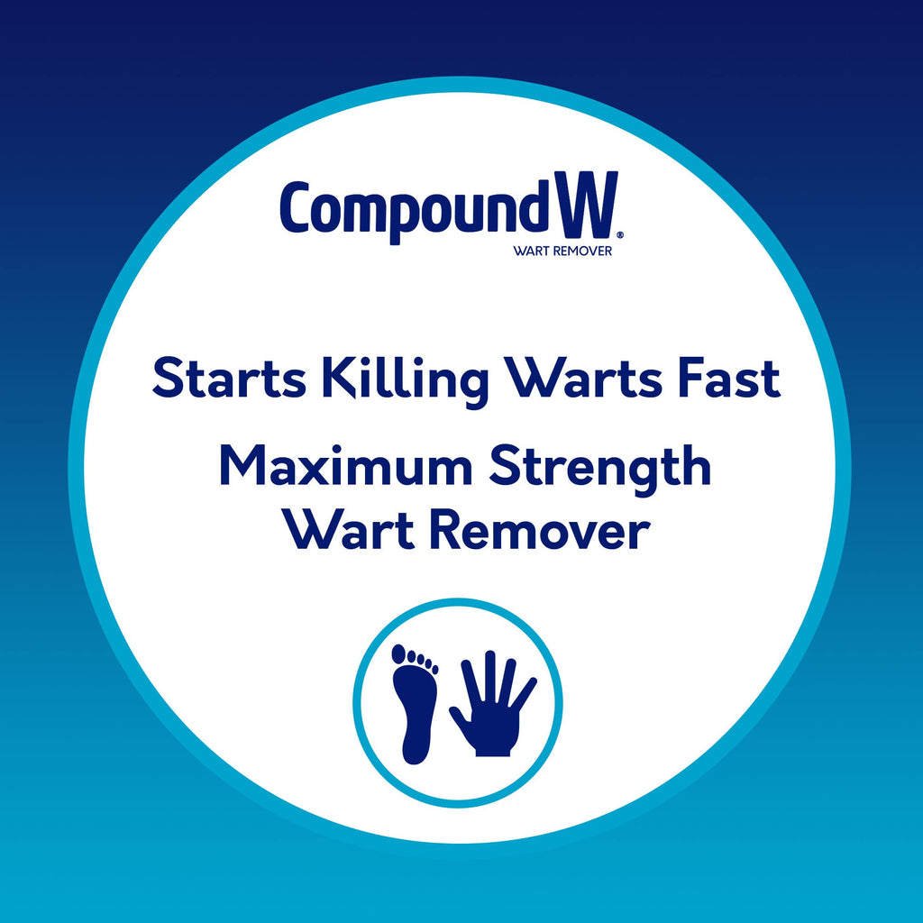 Compound W Maximum Strength Wart Remover – Fast-Acting Salicylic Acid Liquid, 0.31 Fl Oz