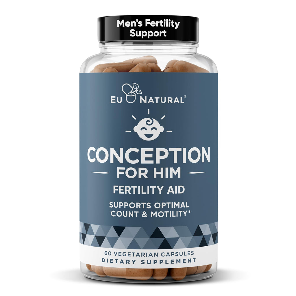Conception For Him - Men's Fertility Supplements (60 Veg Soft Capsules) | Male Fertility Booster