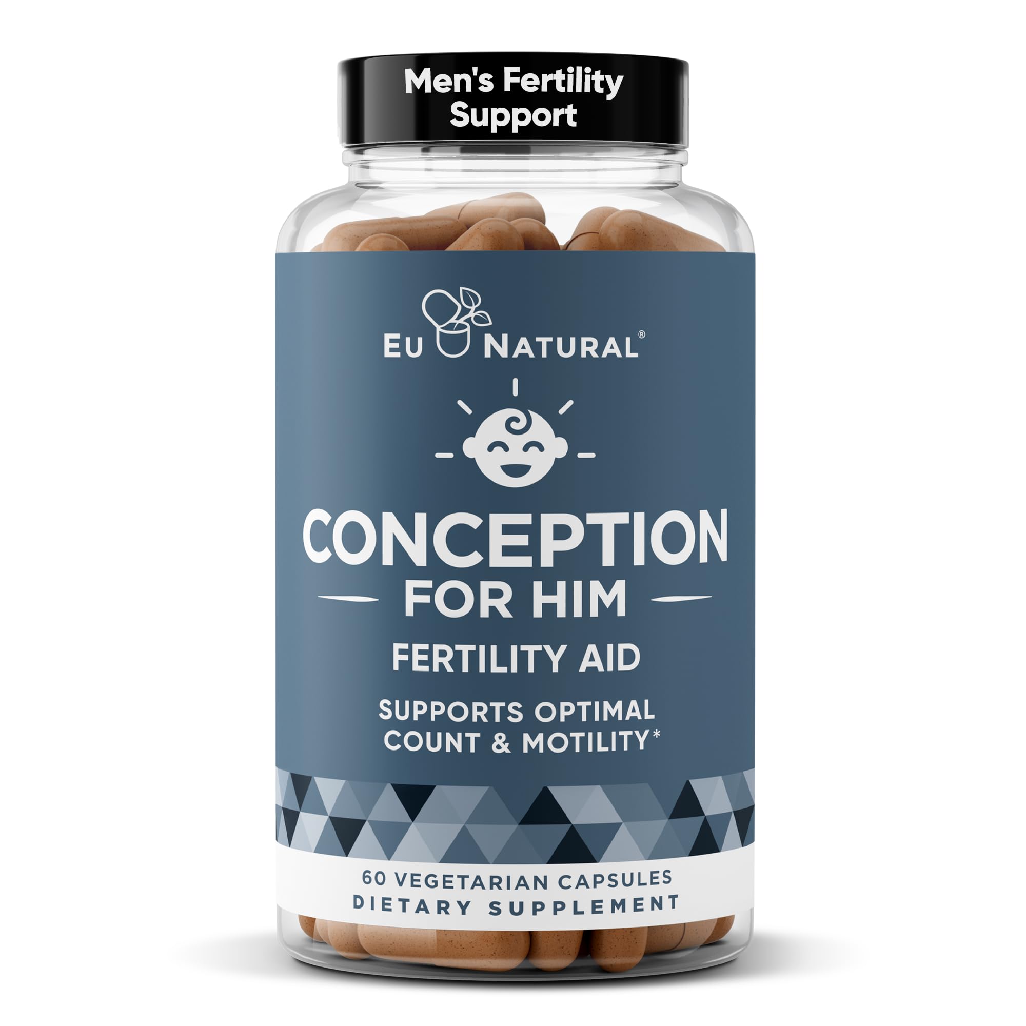 Conception For Him - Men's Fertility Supplements (60 Veg Soft Capsules) | Male Fertility Booster