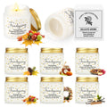 Conelist 6-Piece Thanksgiving Candles Set | 3.5oz Soy Wax Pumpkin-Scented Glass Jars