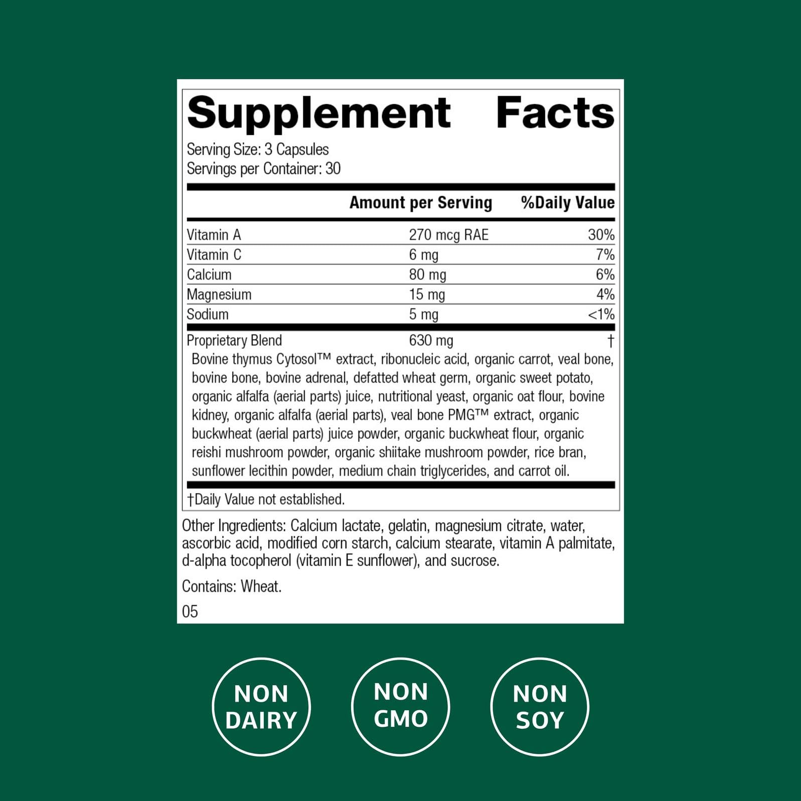 Congaplex Thymus Gland Support – 90 Capsules | Standard Process