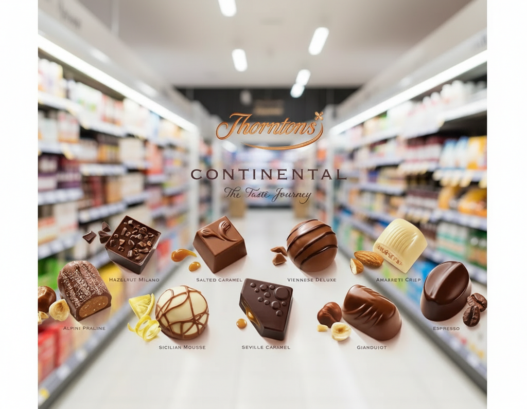 6 x Thorntons Continental Assortment Box Chocolates - 264g