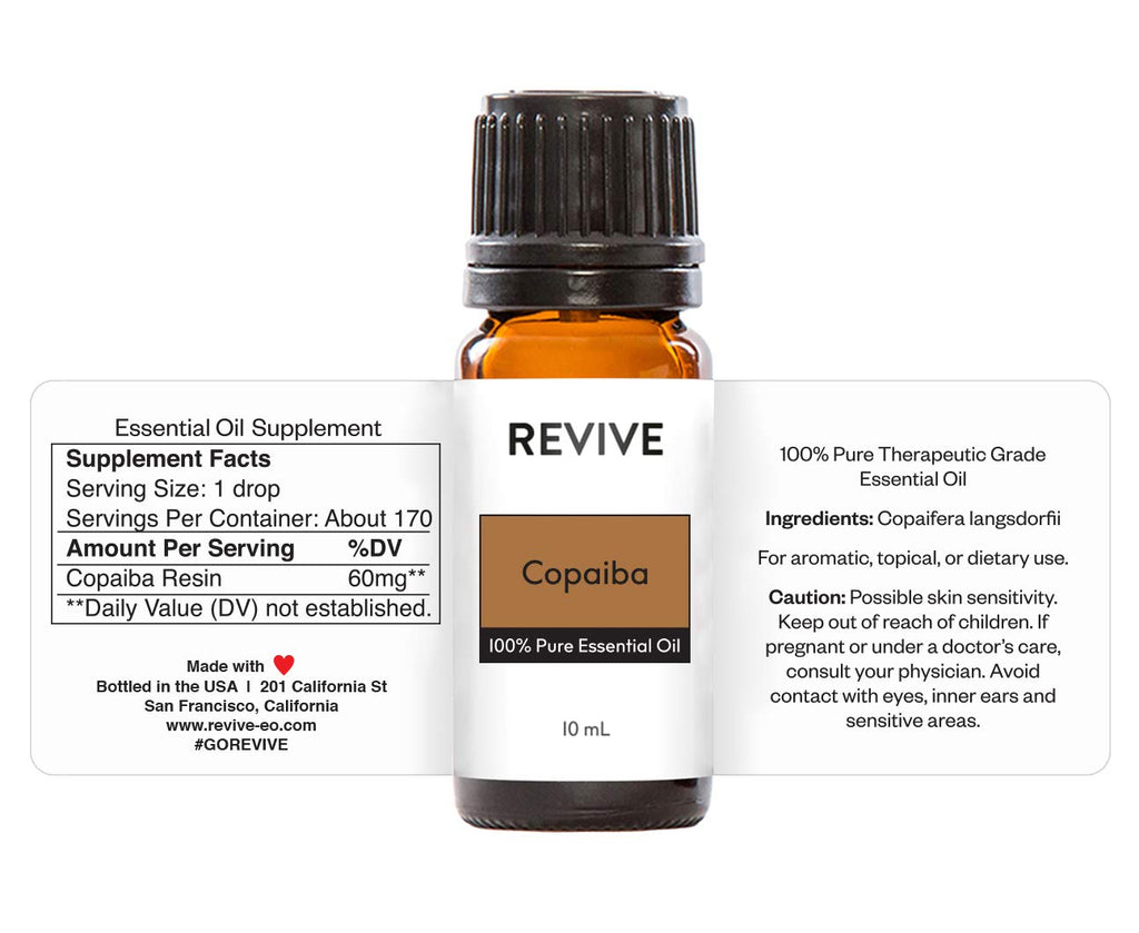 Copaiba Essential Oil by Revive Essential Oils – 100% Pure Therapeutic Grade
