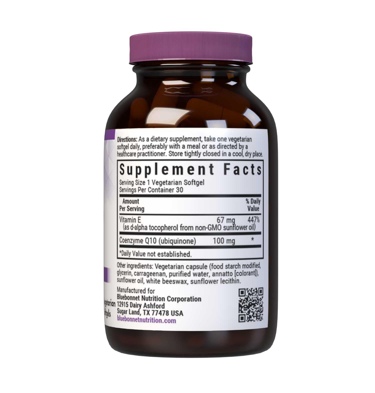 Bluebonnet CoQ10 100 mg Vegetarian Softgels - Energy & Heart Health, Non-GMO