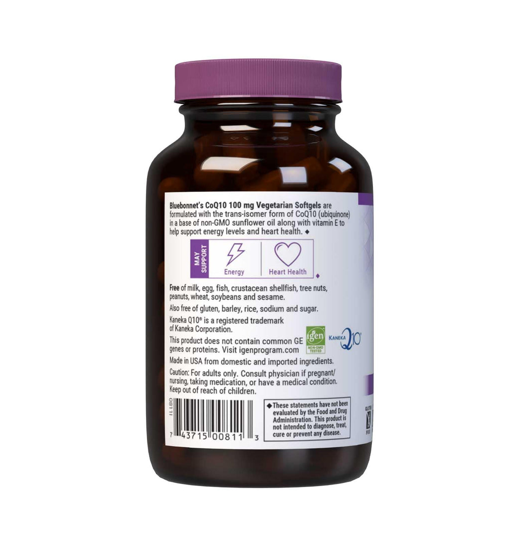 BlueBonnet CoQ10 100 mg Vegetarian Softgels – Energy Production & Heart Health