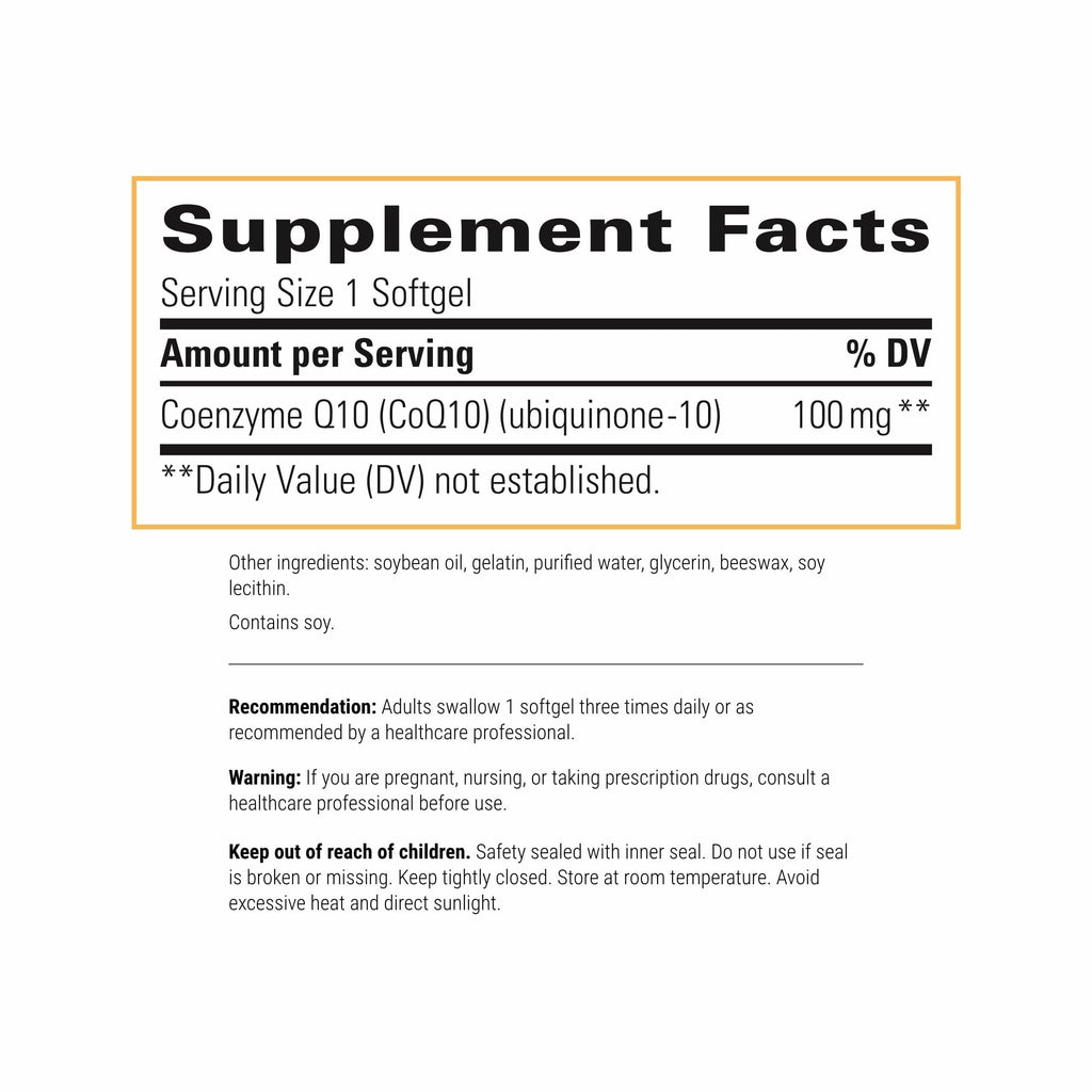 Integrative Therapeutics CoQ10 100 mg – Cellular Energy, Heart & Brain Support | 60 Softgels