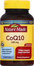 CoQ10 100 mg Softgels, 72 Count – Heart Health Support | Nature Made