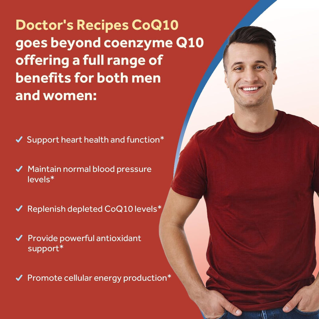 CoQ10 200mg High Absorption with Olive Oil – 240 Softgels | Doctor's Recipes