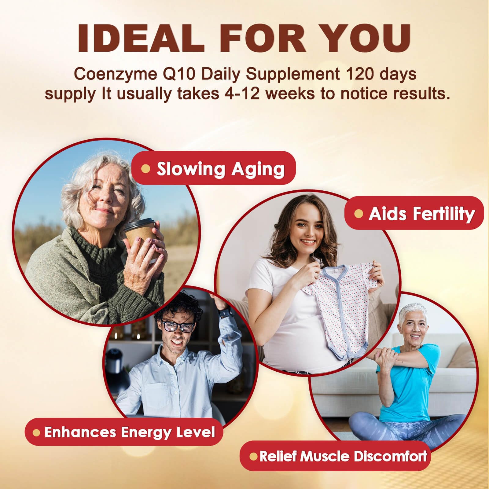 CoQ10 400mg SoftGels with PQQ, Omega 3 & Vitamin E | Heart Health & Cellular Energy - 120 Servings