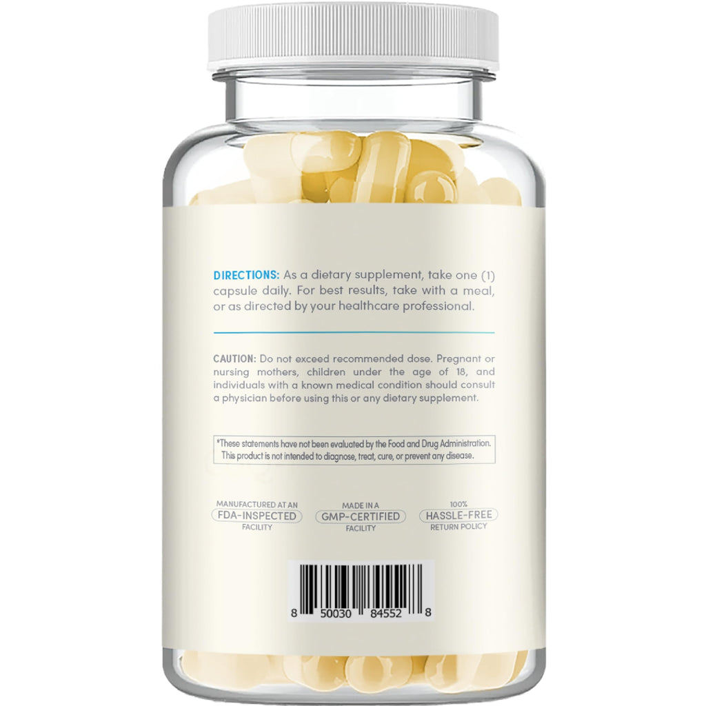 Quick Absorption CoQ10 400mg Capsules – Ubiquinone 400mg for Heart Health & Aging Support | Made in a cGMP US Lab
