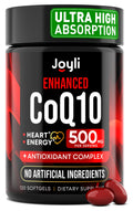 High Absorption CoQ10 500MG - 120 Softgels for Heart Health & Energy Production